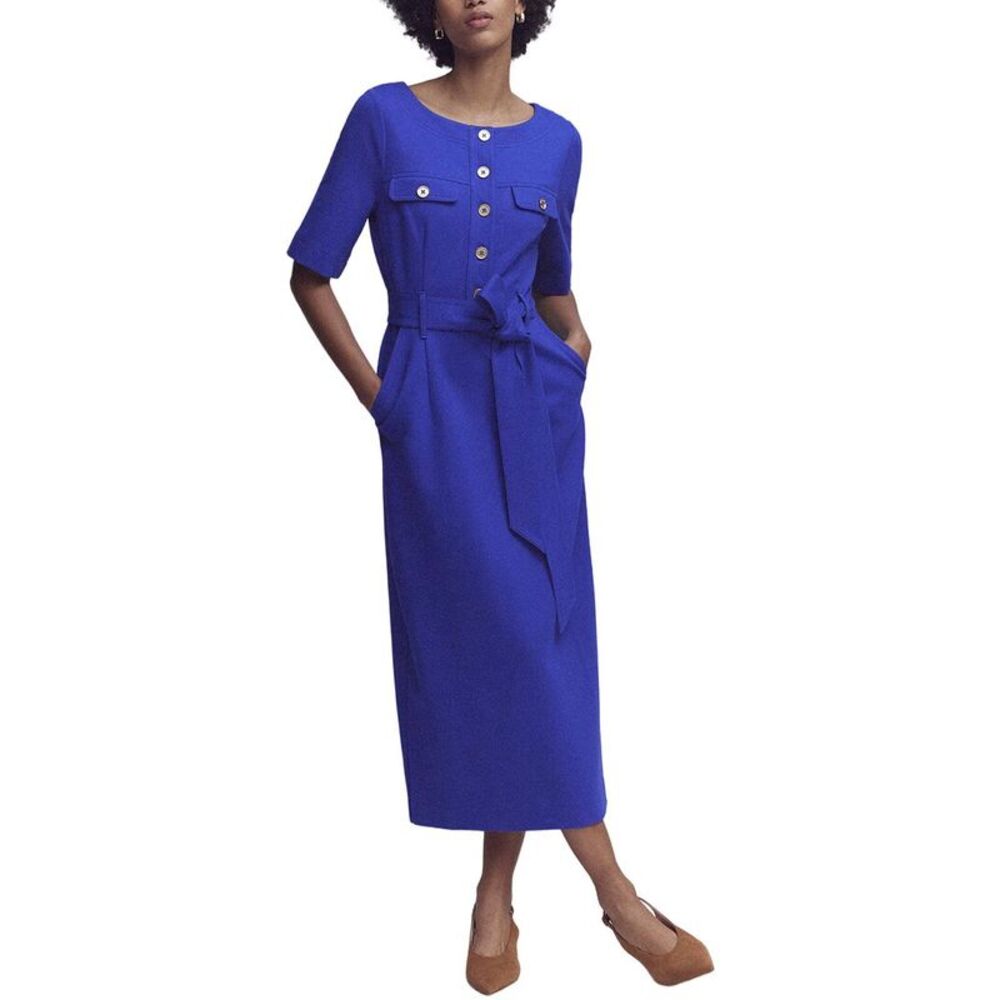 Boden Womens  Petite Bria Ponte Midi Dress
